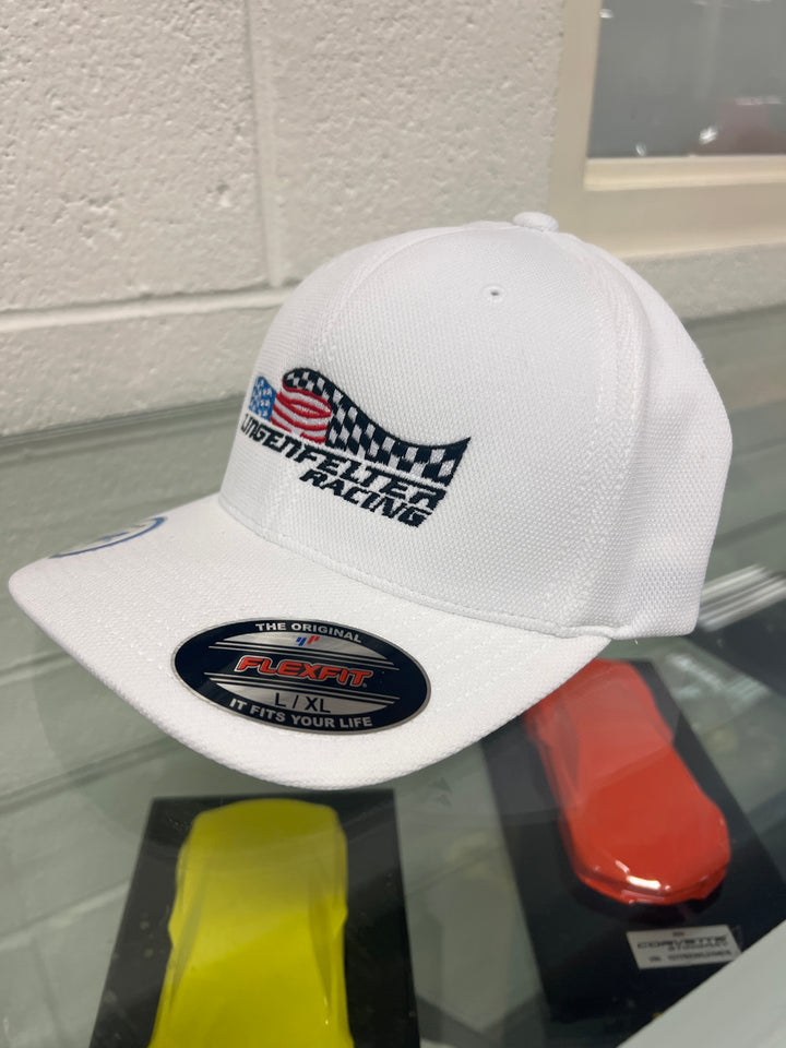 Lingenfelter RAcing White Flexfit Hat