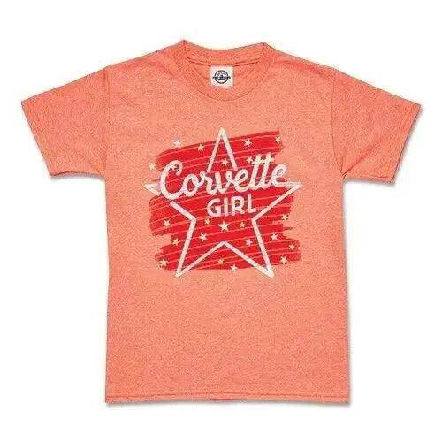 Orange Youth Corvette Girl Tee - Team Lingenfelter
